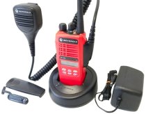 Motorola HT1250 Model 2 VHF Red